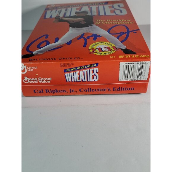1995 Cal Ripkin Jr. Wheaties Box sealed Baseball 2132 Consecutive Games Counting - Picture 11 of 11